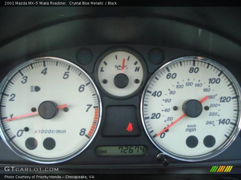  2001 MX-5 Miata Roadster Roadster Gauges