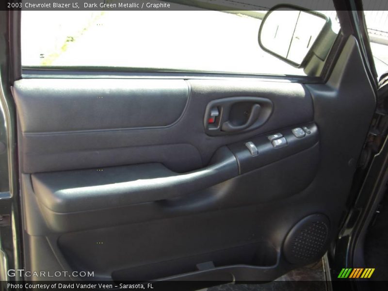 Dark Green Metallic / Graphite 2003 Chevrolet Blazer LS