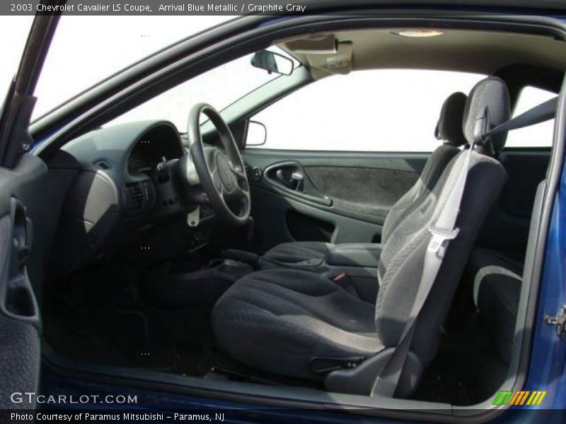 Arrival Blue Metallic / Graphite Gray 2003 Chevrolet Cavalier LS Coupe