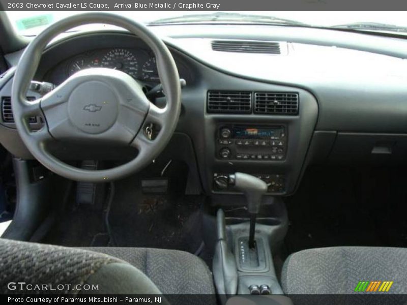 Arrival Blue Metallic / Graphite Gray 2003 Chevrolet Cavalier LS Coupe