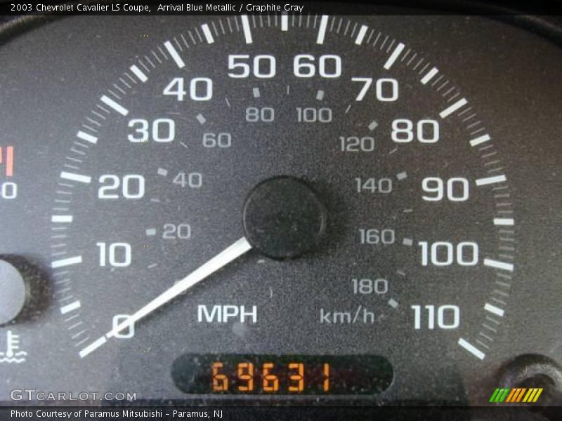 Arrival Blue Metallic / Graphite Gray 2003 Chevrolet Cavalier LS Coupe