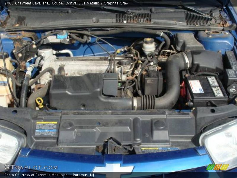 Arrival Blue Metallic / Graphite Gray 2003 Chevrolet Cavalier LS Coupe