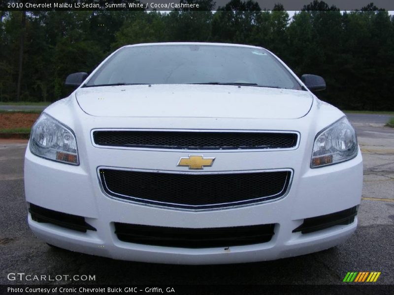 Summit White / Cocoa/Cashmere 2010 Chevrolet Malibu LS Sedan