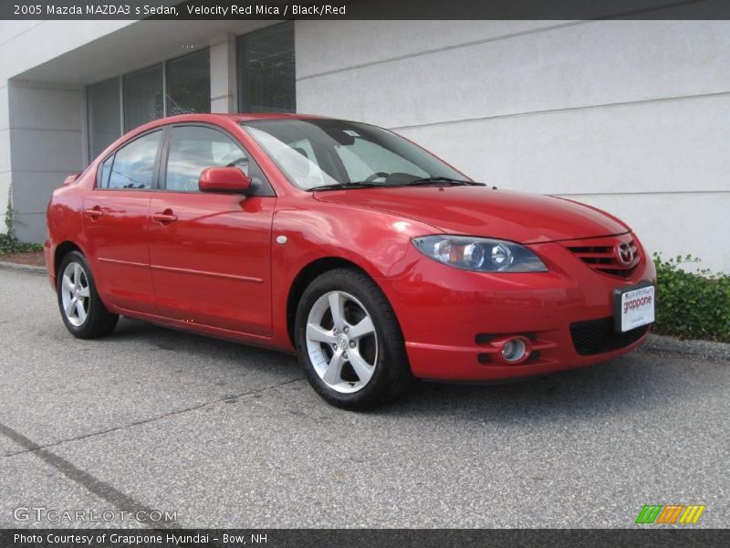 Velocity Red Mica / Black/Red 2005 Mazda MAZDA3 s Sedan
