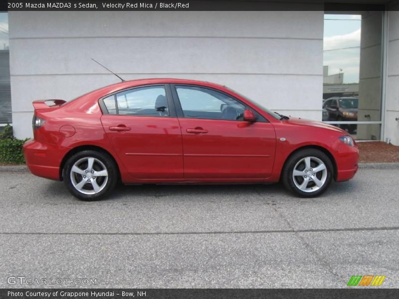 Velocity Red Mica / Black/Red 2005 Mazda MAZDA3 s Sedan