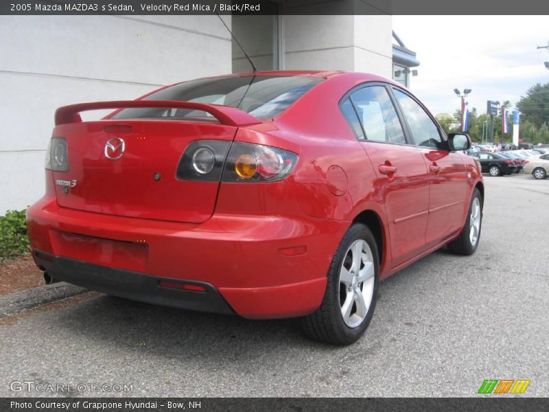 Velocity Red Mica / Black/Red 2005 Mazda MAZDA3 s Sedan