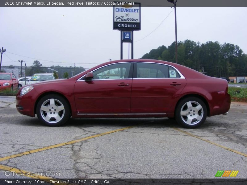Red Jewel Tintcoat / Cocoa/Cashmere 2010 Chevrolet Malibu LT Sedan