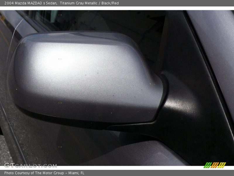Titanium Gray Metallic / Black/Red 2004 Mazda MAZDA3 s Sedan