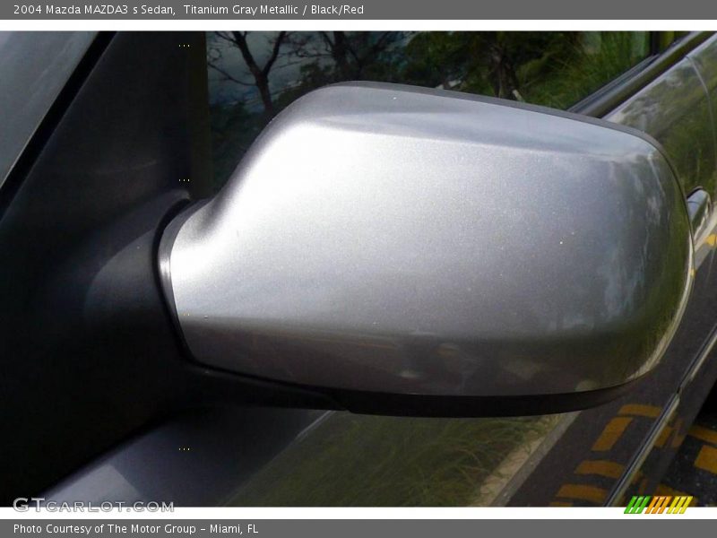 Titanium Gray Metallic / Black/Red 2004 Mazda MAZDA3 s Sedan