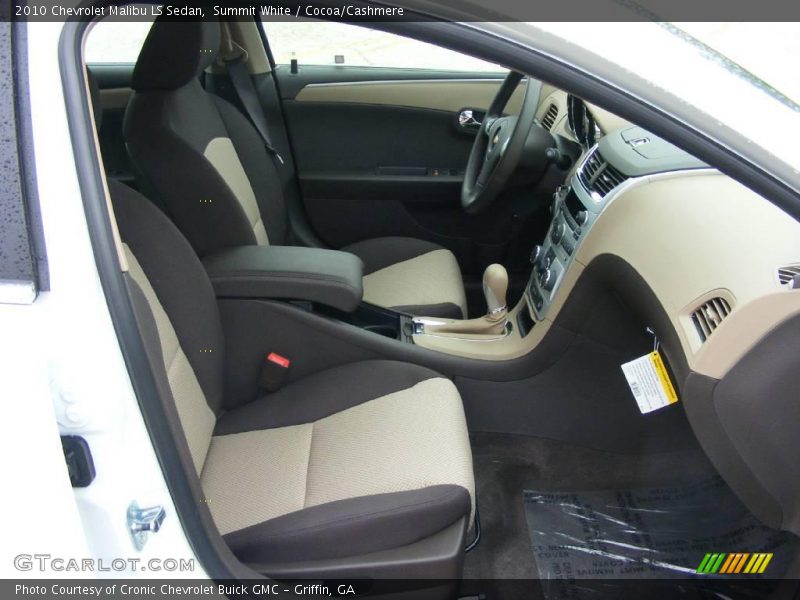 Summit White / Cocoa/Cashmere 2010 Chevrolet Malibu LS Sedan