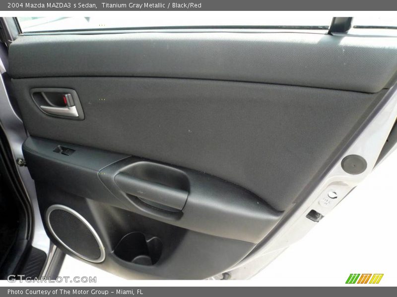 Titanium Gray Metallic / Black/Red 2004 Mazda MAZDA3 s Sedan