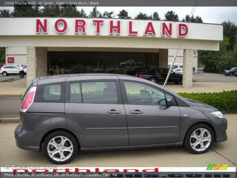 Galaxy Gray Mica / Black 2009 Mazda MAZDA5 Sport