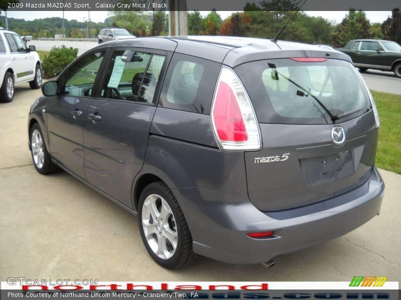 Galaxy Gray Mica / Black 2009 Mazda MAZDA5 Sport
