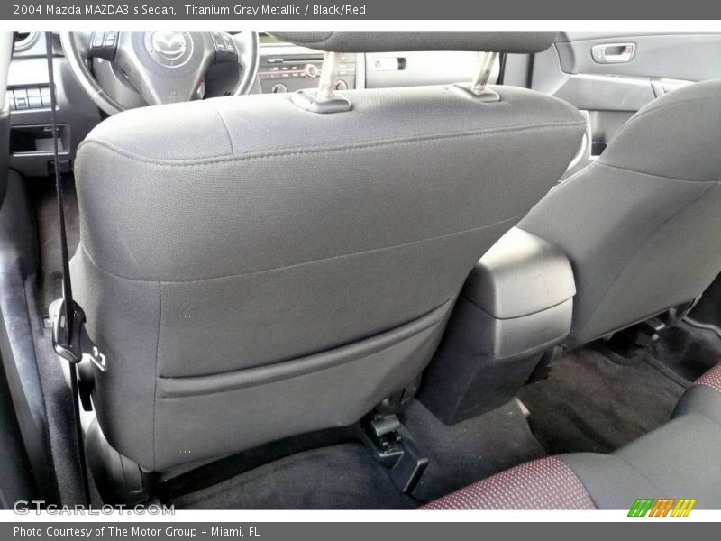 Titanium Gray Metallic / Black/Red 2004 Mazda MAZDA3 s Sedan