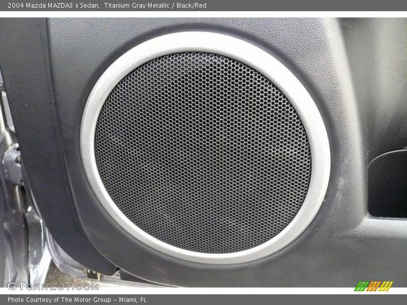 Titanium Gray Metallic / Black/Red 2004 Mazda MAZDA3 s Sedan