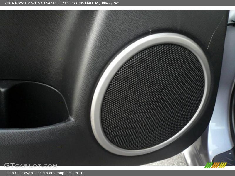 Titanium Gray Metallic / Black/Red 2004 Mazda MAZDA3 s Sedan