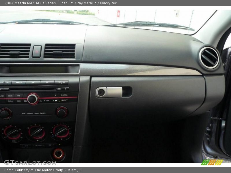 Titanium Gray Metallic / Black/Red 2004 Mazda MAZDA3 s Sedan