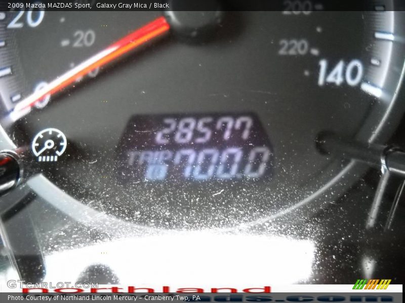 Galaxy Gray Mica / Black 2009 Mazda MAZDA5 Sport