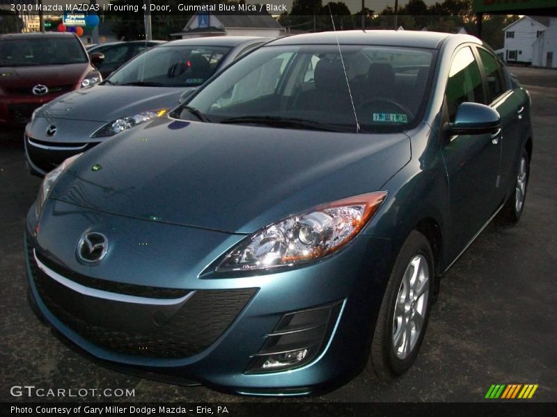 Gunmetal Blue Mica / Black 2010 Mazda MAZDA3 i Touring 4 Door