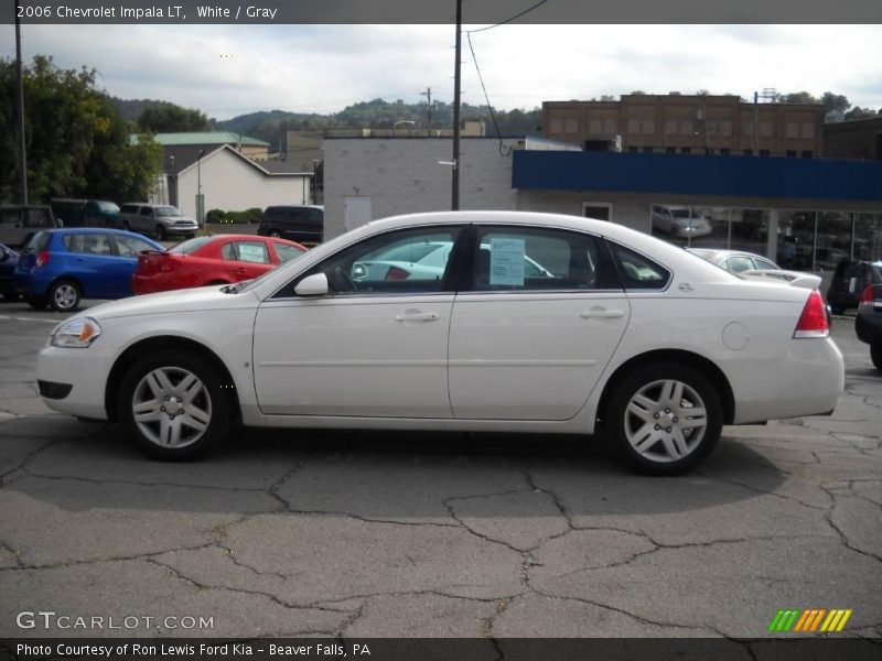 White / Gray 2006 Chevrolet Impala LT