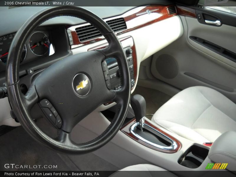 White / Gray 2006 Chevrolet Impala LT