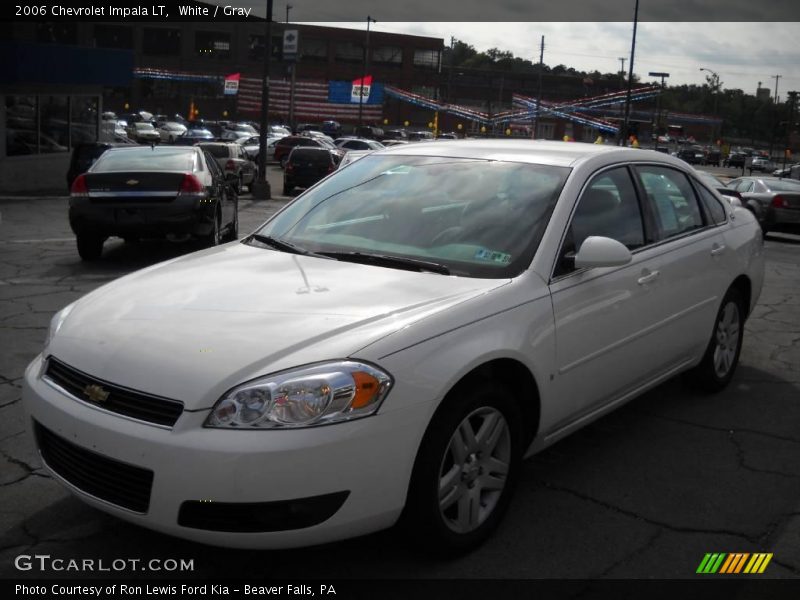 White / Gray 2006 Chevrolet Impala LT