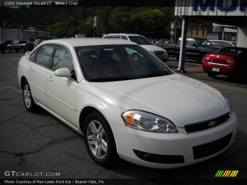 White / Gray 2006 Chevrolet Impala LT