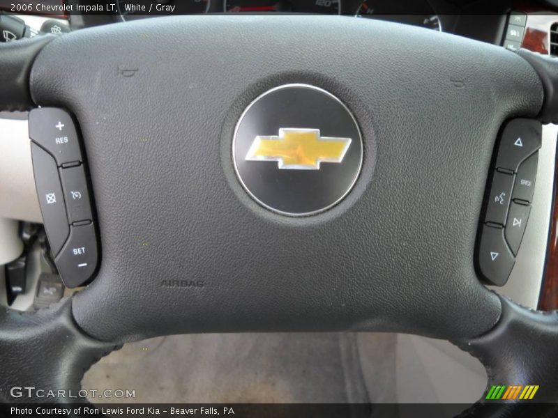 White / Gray 2006 Chevrolet Impala LT
