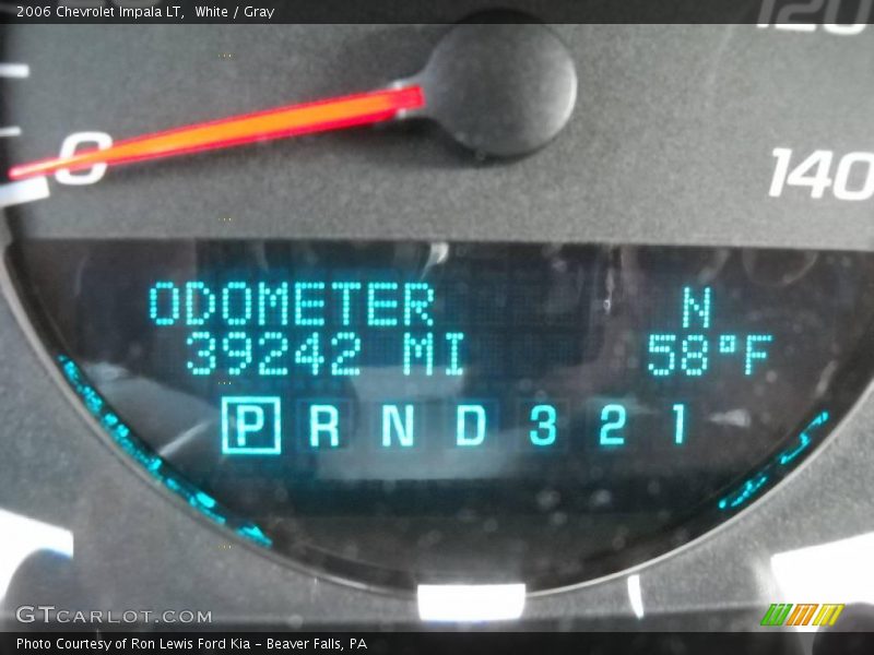 White / Gray 2006 Chevrolet Impala LT