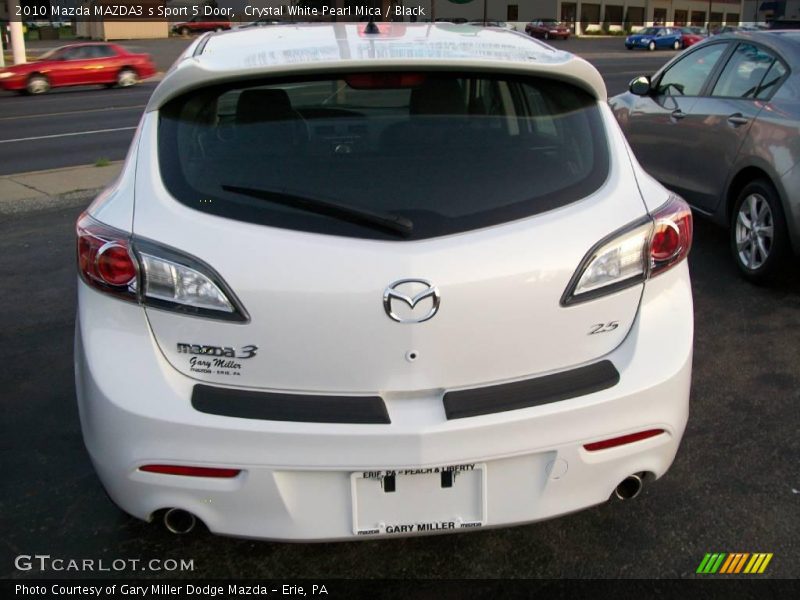 Crystal White Pearl Mica / Black 2010 Mazda MAZDA3 s Sport 5 Door