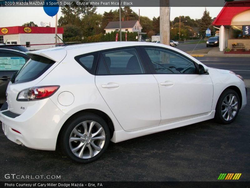 Crystal White Pearl Mica / Black 2010 Mazda MAZDA3 s Sport 5 Door
