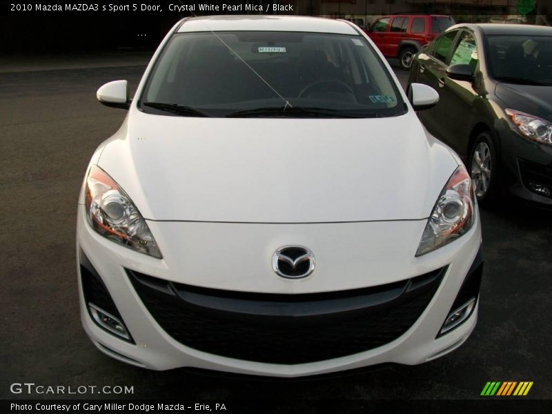 Crystal White Pearl Mica / Black 2010 Mazda MAZDA3 s Sport 5 Door