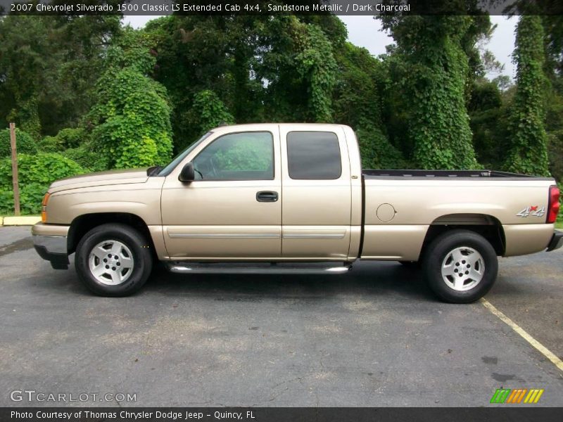 Sandstone Metallic / Dark Charcoal 2007 Chevrolet Silverado 1500 Classic LS Extended Cab 4x4