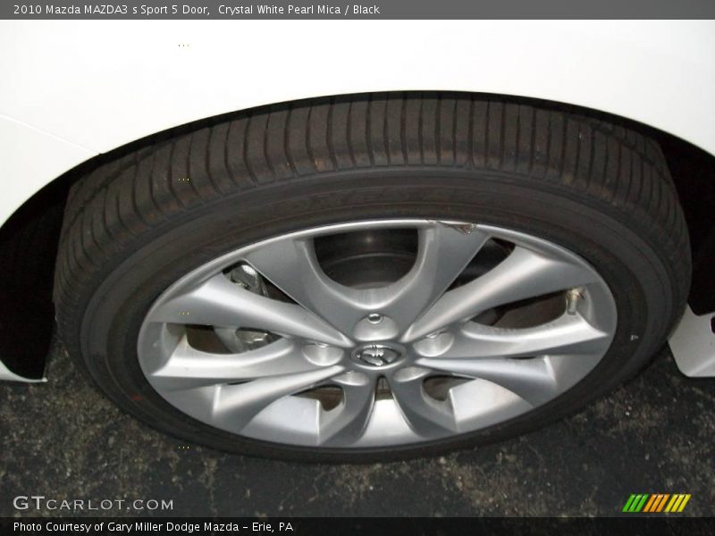 Crystal White Pearl Mica / Black 2010 Mazda MAZDA3 s Sport 5 Door