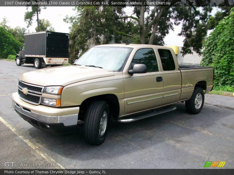 Sandstone Metallic / Dark Charcoal 2007 Chevrolet Silverado 1500 Classic LS Extended Cab 4x4