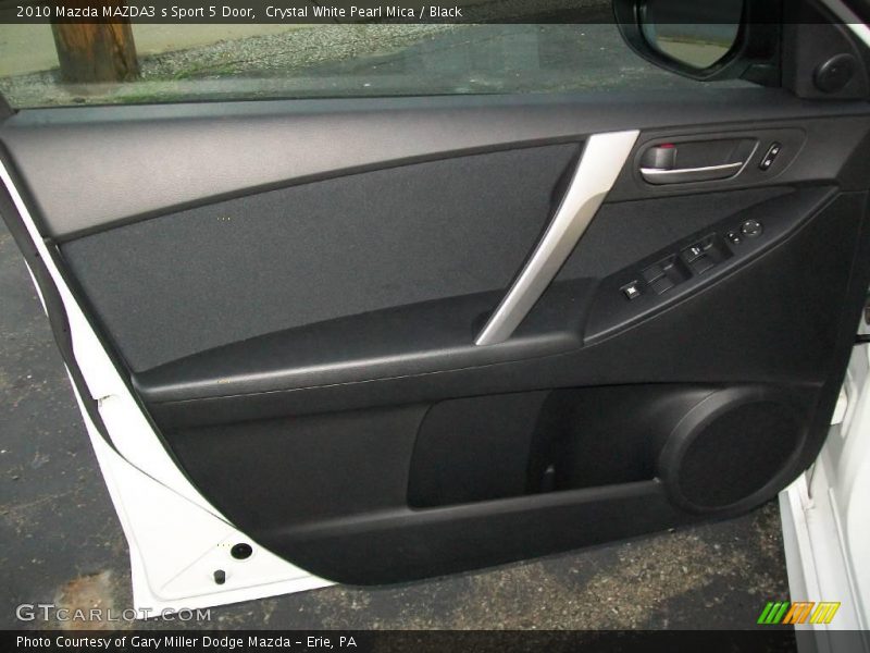 Crystal White Pearl Mica / Black 2010 Mazda MAZDA3 s Sport 5 Door