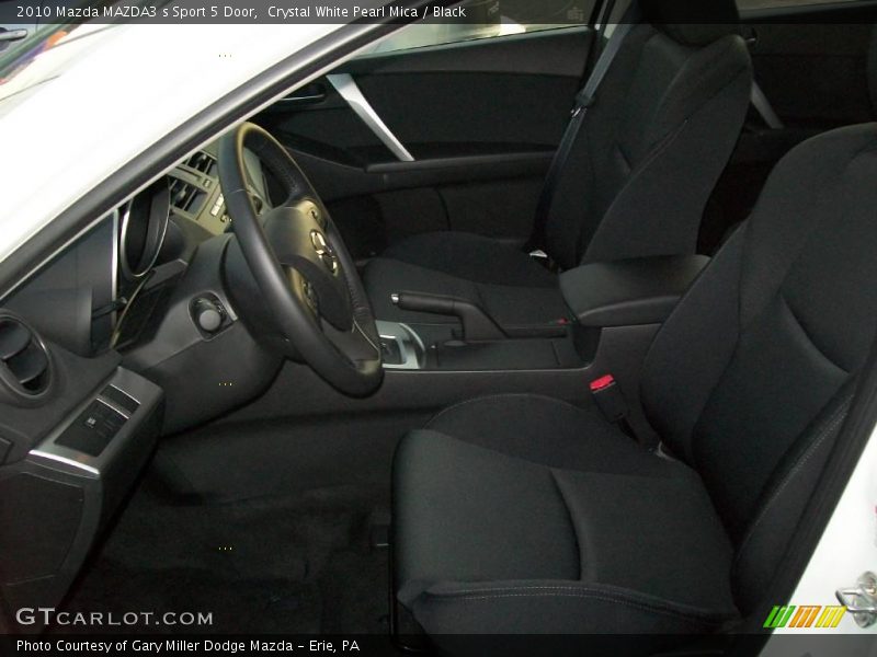 Crystal White Pearl Mica / Black 2010 Mazda MAZDA3 s Sport 5 Door