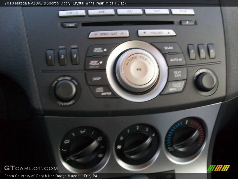 Crystal White Pearl Mica / Black 2010 Mazda MAZDA3 s Sport 5 Door