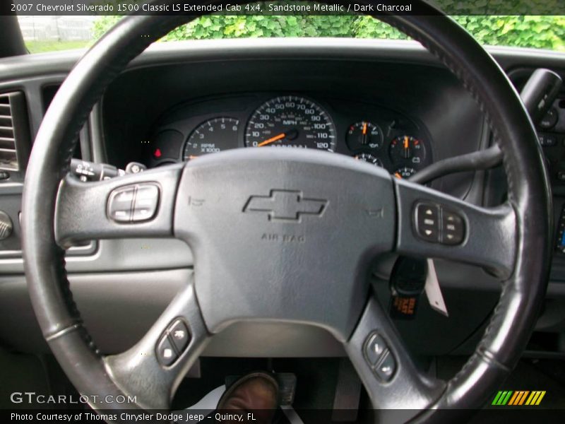 Sandstone Metallic / Dark Charcoal 2007 Chevrolet Silverado 1500 Classic LS Extended Cab 4x4
