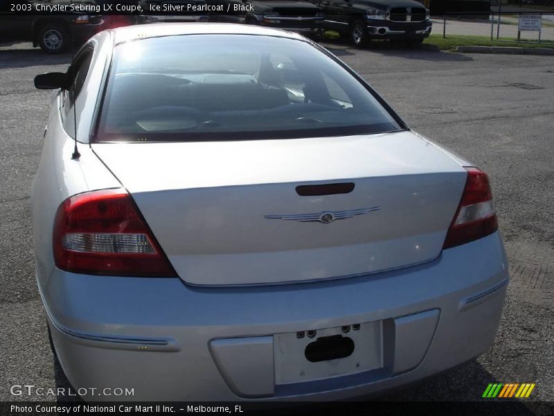 Ice Silver Pearlcoat / Black 2003 Chrysler Sebring LX Coupe