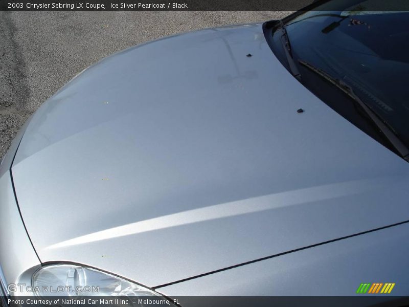 Ice Silver Pearlcoat / Black 2003 Chrysler Sebring LX Coupe