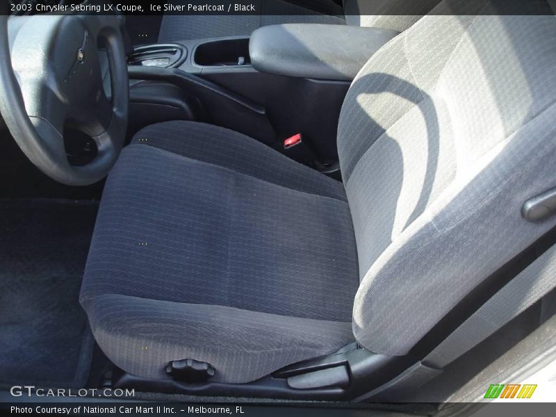 Ice Silver Pearlcoat / Black 2003 Chrysler Sebring LX Coupe