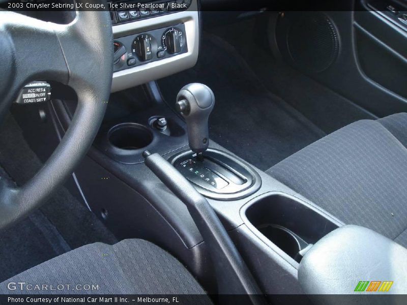 Ice Silver Pearlcoat / Black 2003 Chrysler Sebring LX Coupe