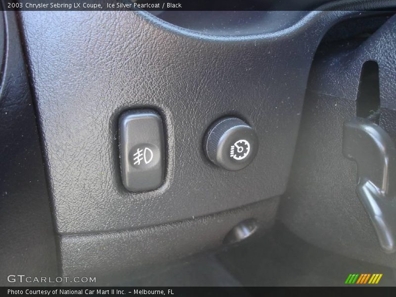 Ice Silver Pearlcoat / Black 2003 Chrysler Sebring LX Coupe