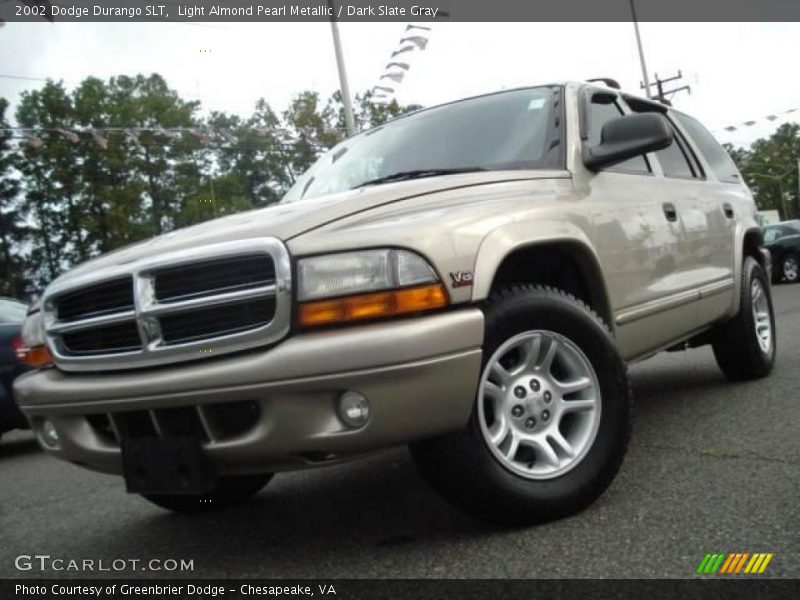 Light Almond Pearl Metallic / Dark Slate Gray 2002 Dodge Durango SLT