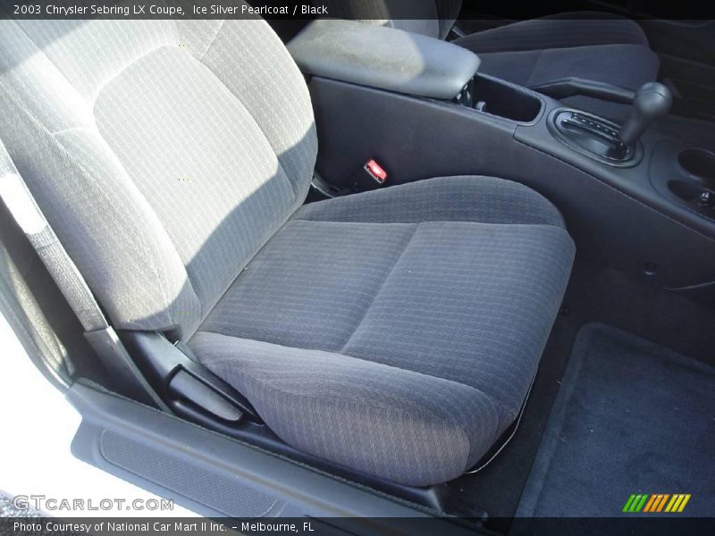 Ice Silver Pearlcoat / Black 2003 Chrysler Sebring LX Coupe