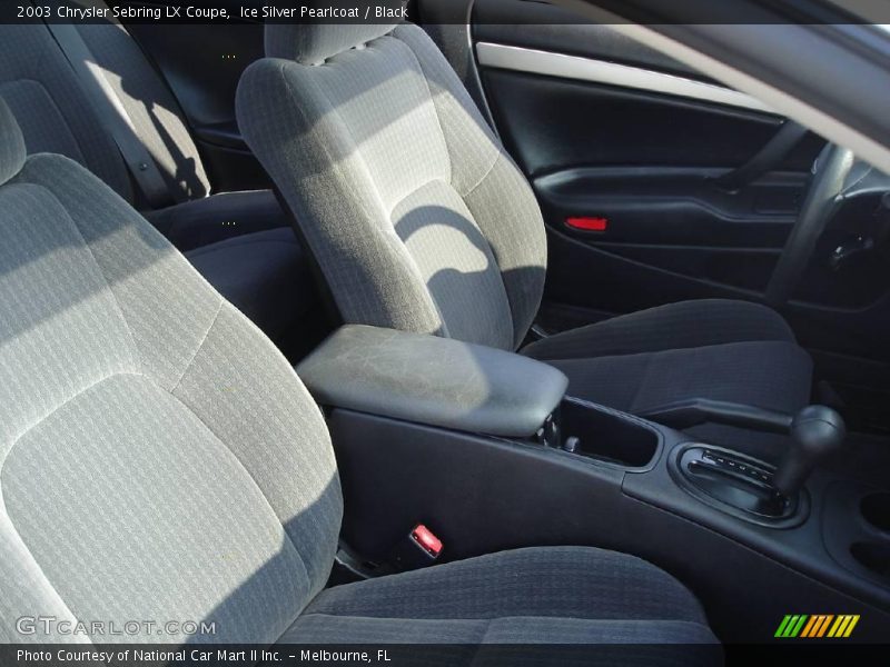 Ice Silver Pearlcoat / Black 2003 Chrysler Sebring LX Coupe