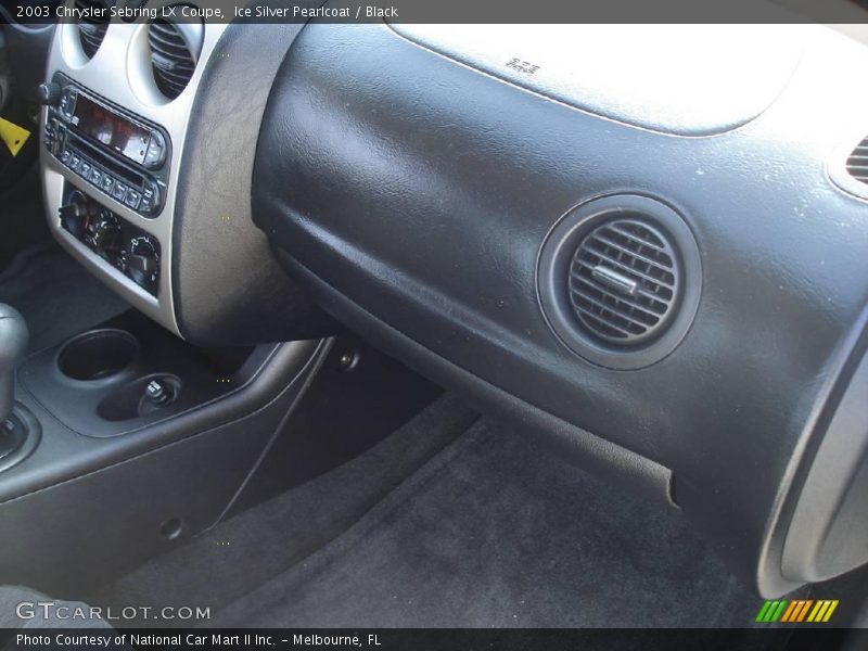 Ice Silver Pearlcoat / Black 2003 Chrysler Sebring LX Coupe