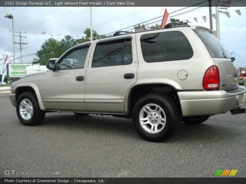 Light Almond Pearl Metallic / Dark Slate Gray 2002 Dodge Durango SLT