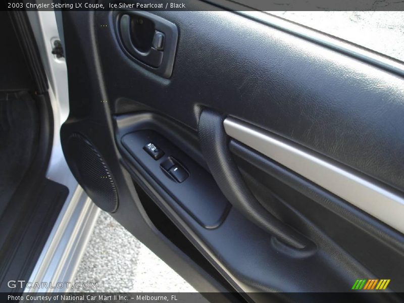 Ice Silver Pearlcoat / Black 2003 Chrysler Sebring LX Coupe